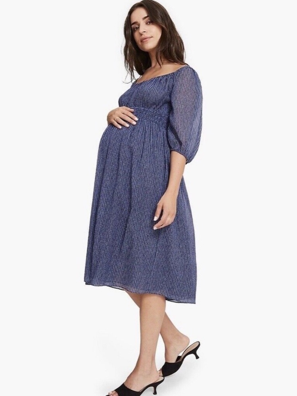 Hatch The Briar Dress in Indigo Dashdot NWT - Picture 2 of 16